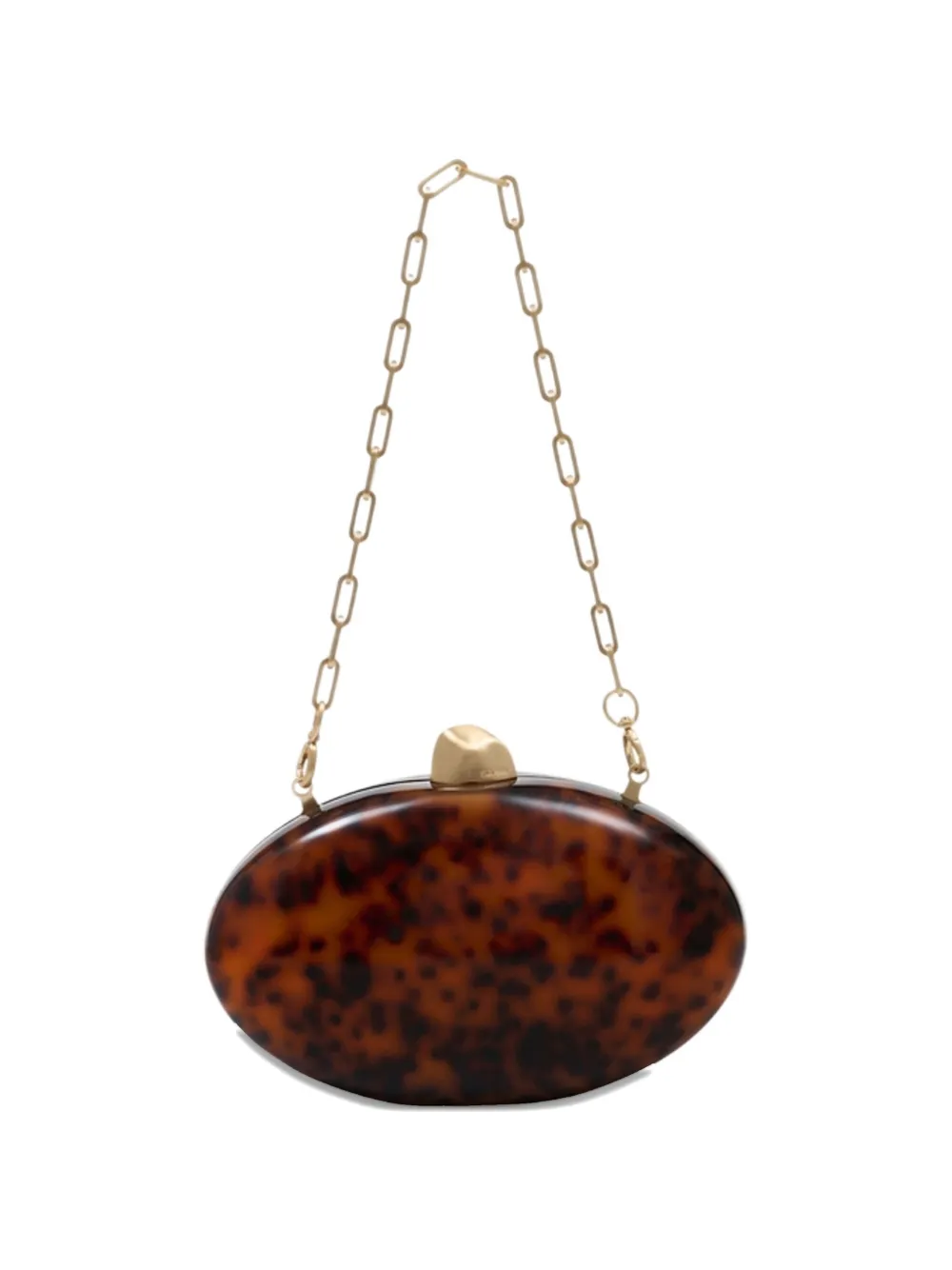 Cult Gaia Eviana tortoiseshell-pattern clutch bag - Marrone