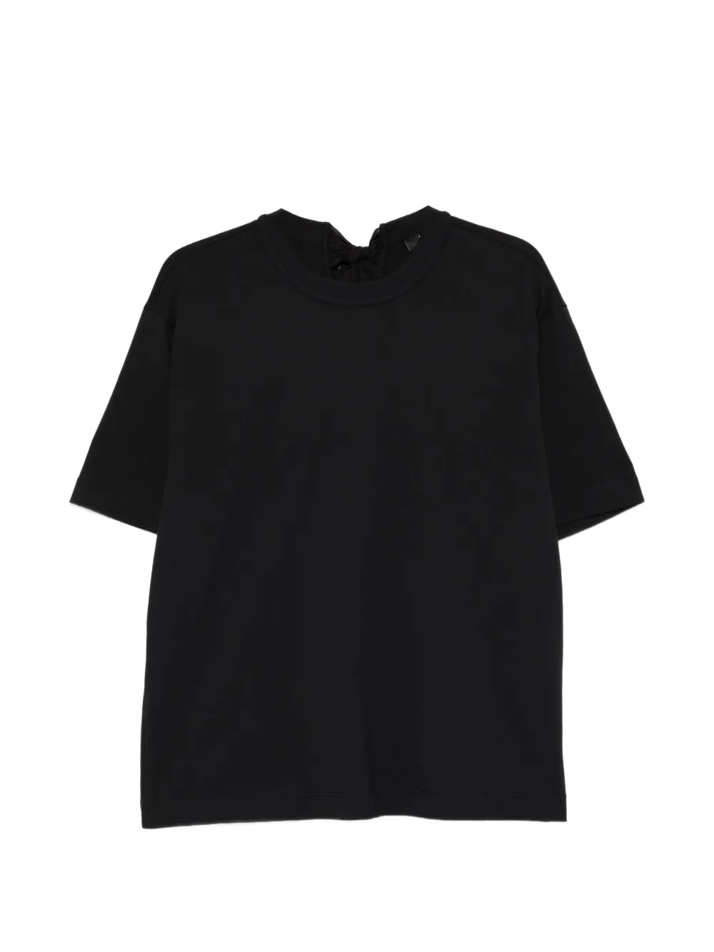 Eleh bow-tie T-shirt - Nero