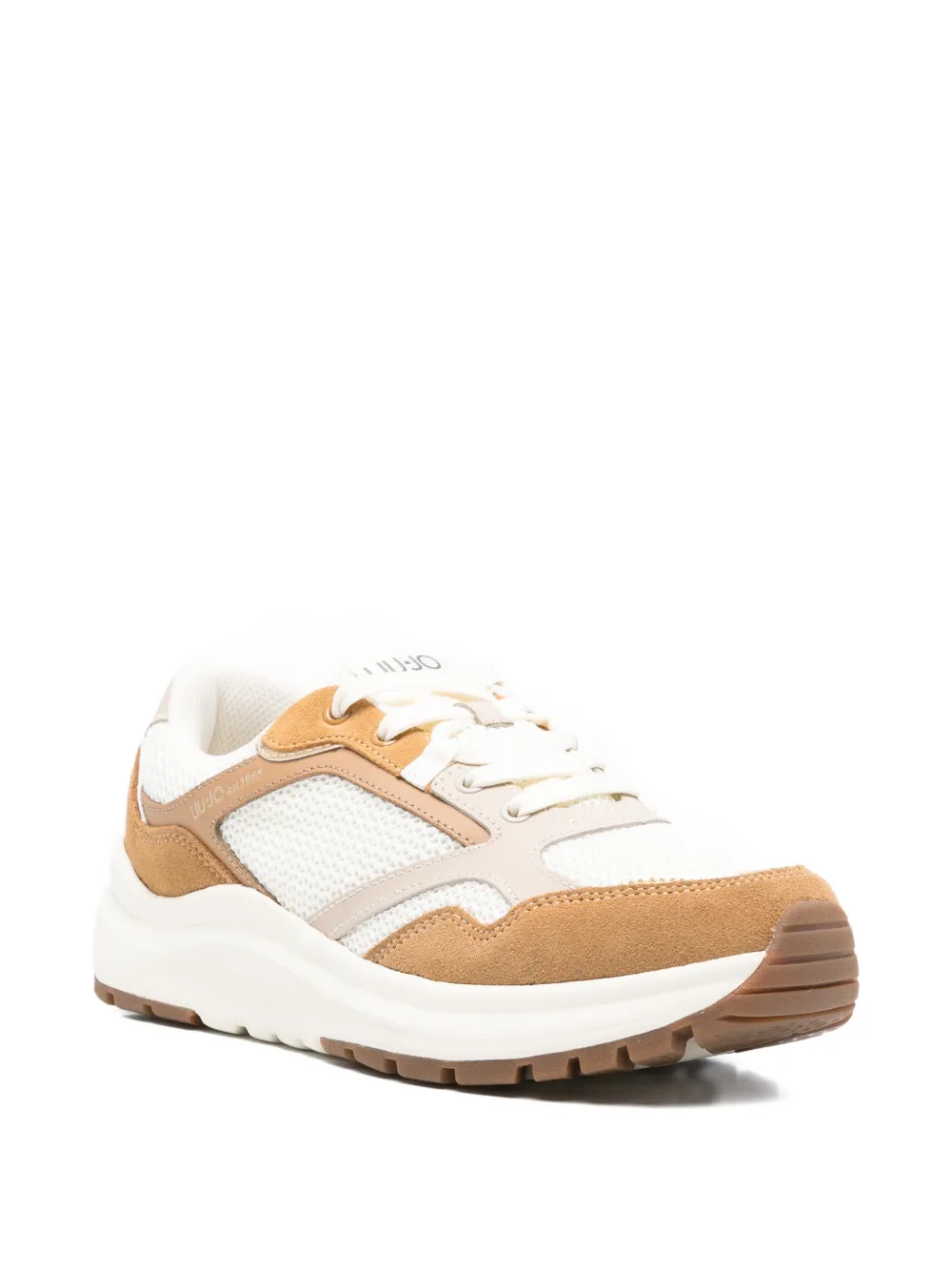 LIU JO Xplore 01 sneakers met mesh vlak Beige