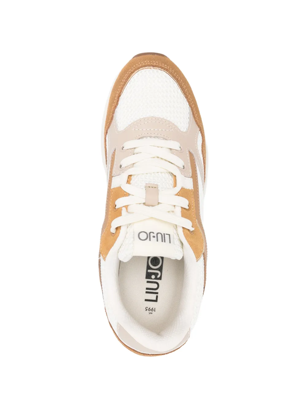 LIU JO Xplore 01 sneakers met mesh vlak Beige