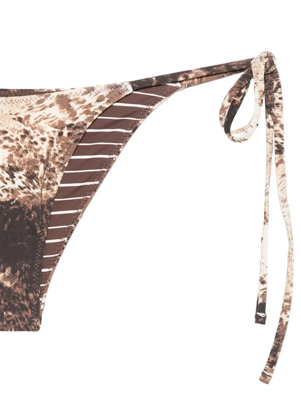  Frankies Bikinis Mackenzie Tie-side Bikini Bottom - Brown 