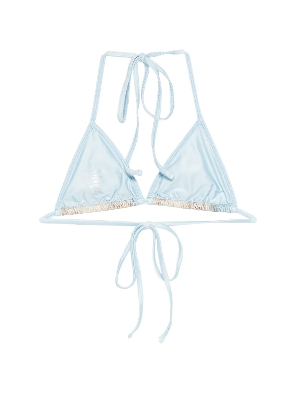  Frankies Bikinis Nick Animal-print Bikini Top - Blue 