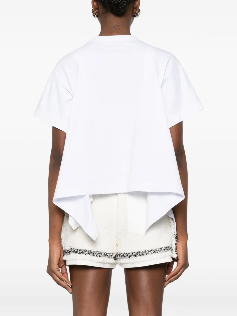 sacai Gelaagd T-shirt met zak Wit