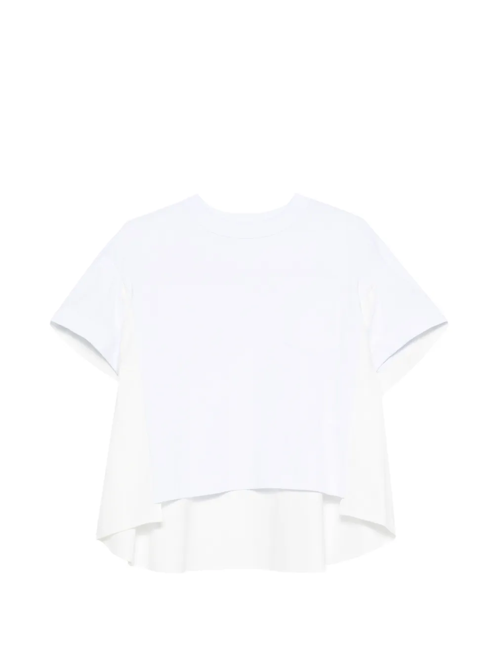 sacai layered T-shirt - Bianco
