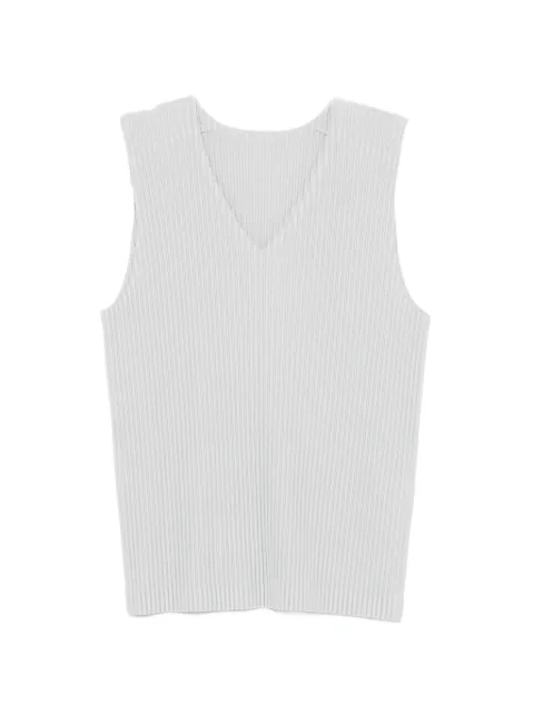 Homme Plissé Issey Miyake V-neck pleated top