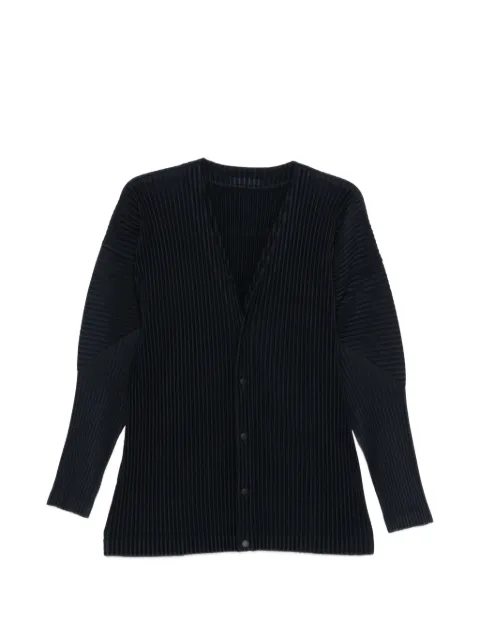 Homme Plissé Issey Miyake pleated buttoned cardigan