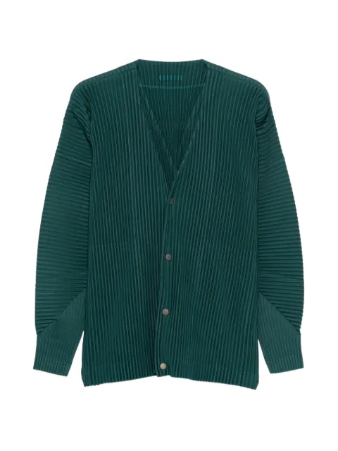 Homme Plissé Issey Miyake pleated V-neck cardigan