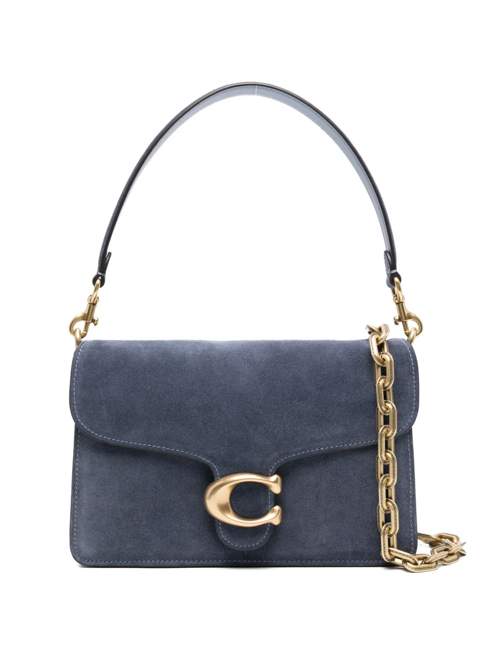 Coach Tabby calf suede shoulder bag - Blu