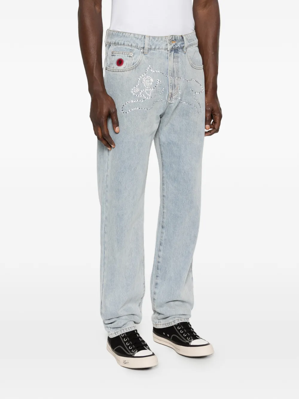  Icecream Embellished Jeans - Blue 