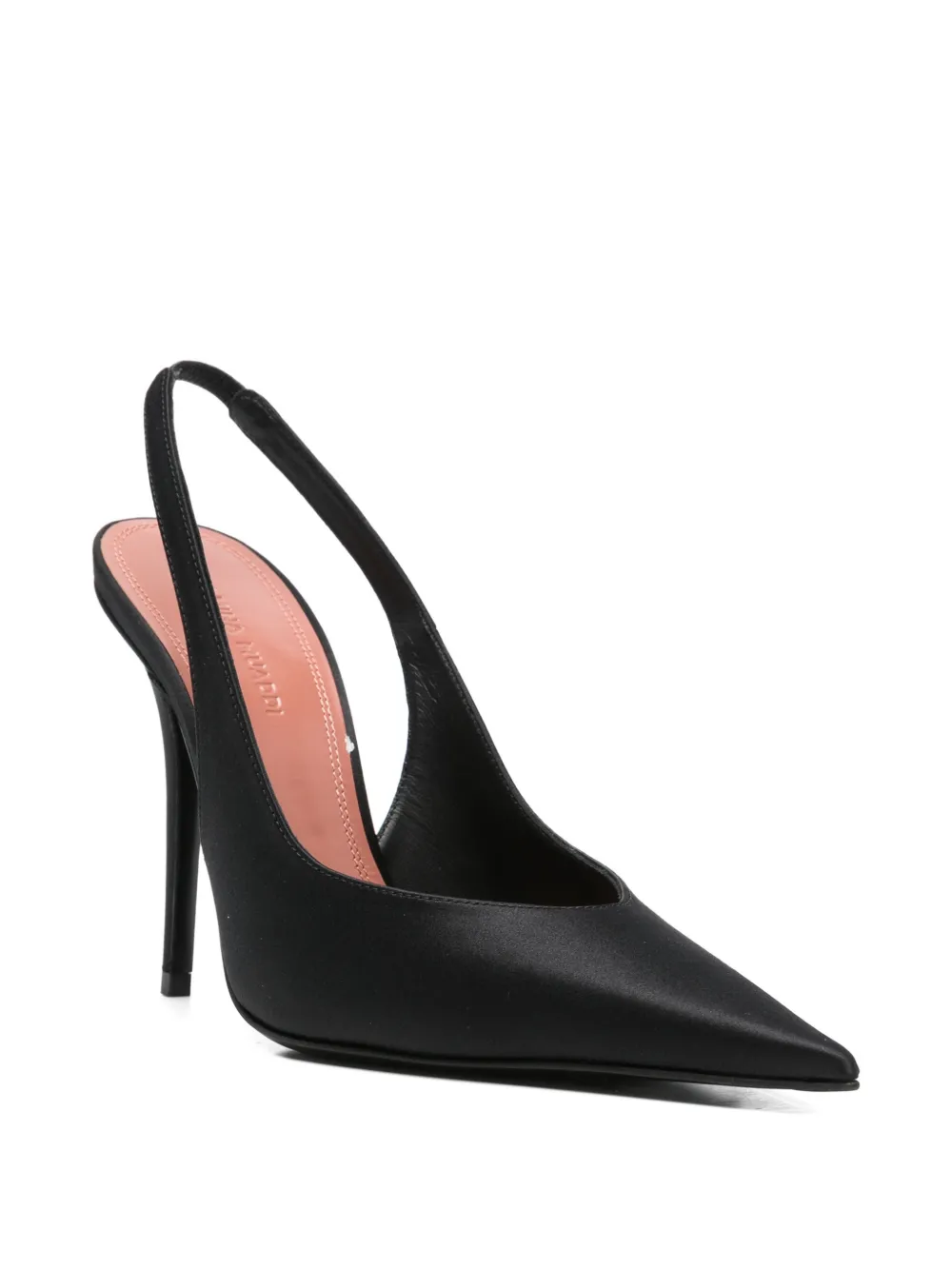 Amina Muaddi Anok pointed slingback pumps Zwart