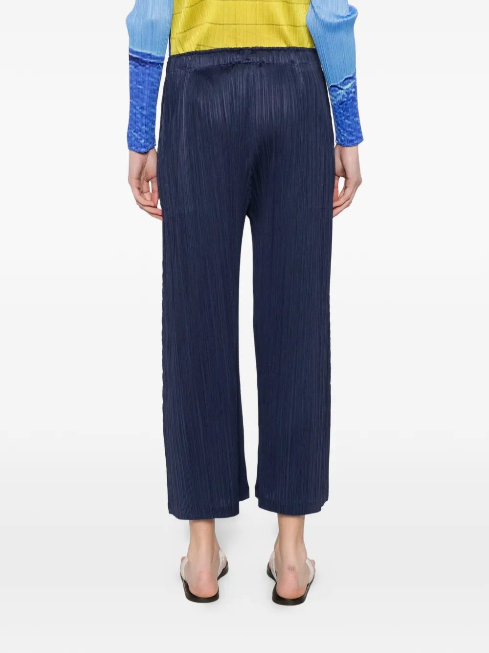 Pleats Please Issey Miyake Plooibroek Blauw