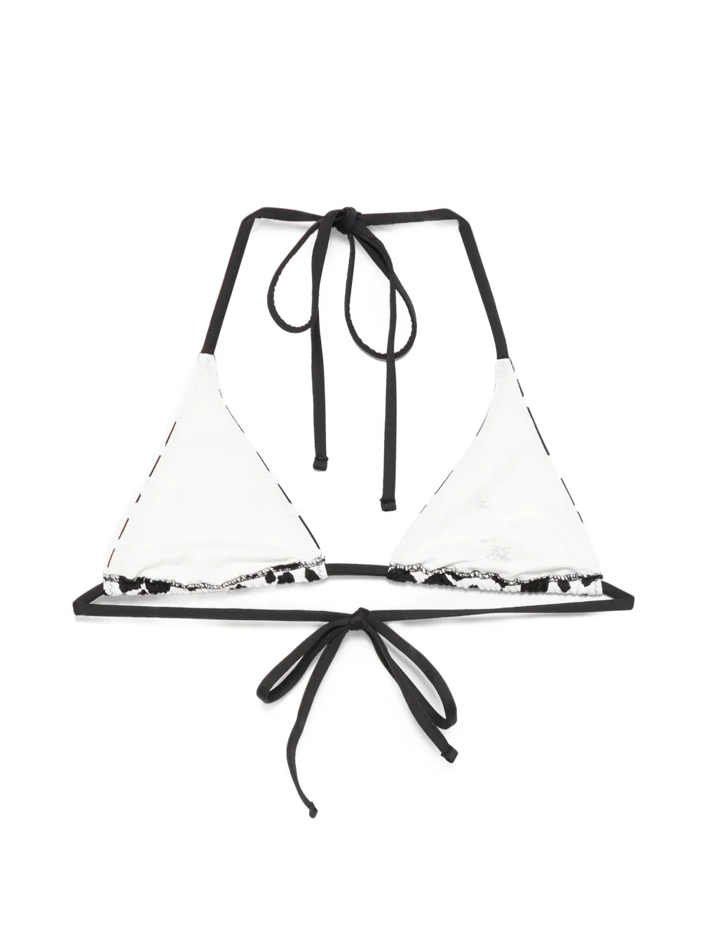  Frankies Bikinis Paradise Triangle Bikini Top - White 