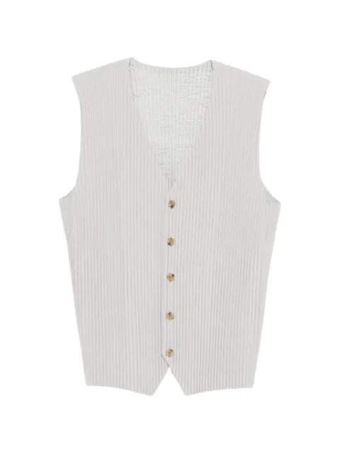 Homme Plissé Issey Miyake buttoned pleated vest