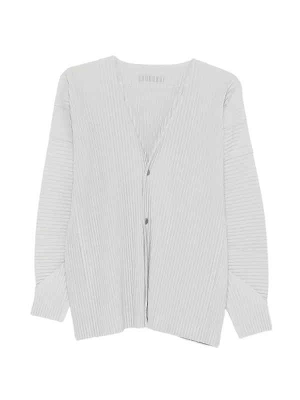 Homme Plissé Issey Miyake プリーツカーディガン | グレー | FARFETCH JP