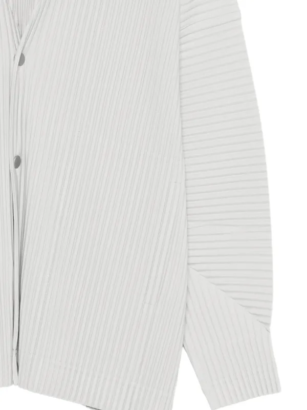 HOMME PLISSE ISSEY MIYAKE プリーツカーディガン/ Homme Plissé Issey Miyake プリーツカーディガン | グレー | FARFETCH JP