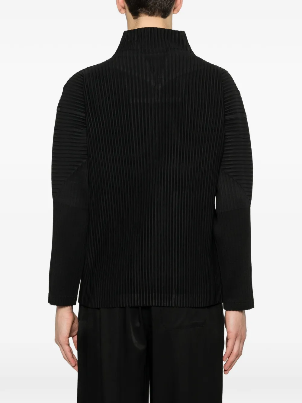 Zip Pleated Shirt