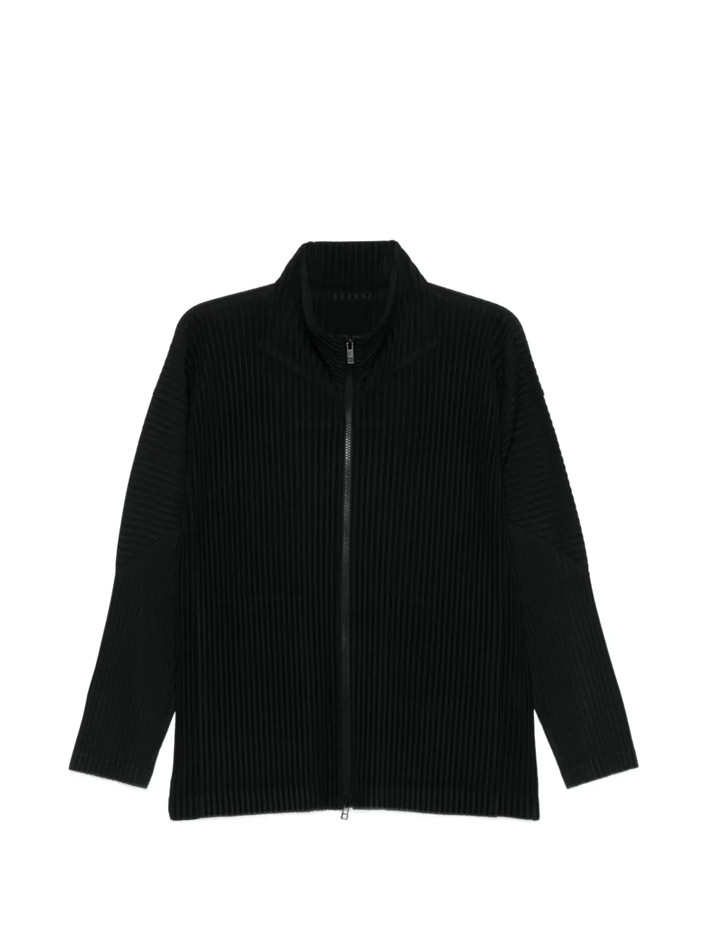 Homme Plissé Issey Miyake zip pleated shirt - Nero