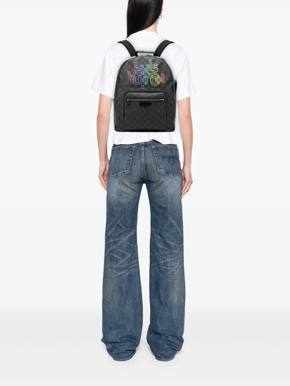  Louis Vuitton Pre-owned Zaino Rainbow Josh Limited Edition In Tela Damier Graphite Con Logo 2019 - Nero 