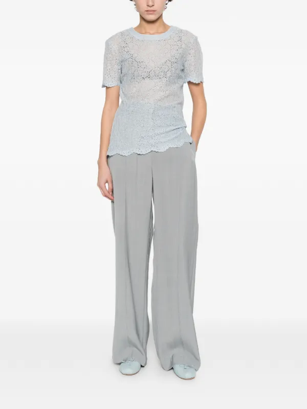 Ermanno Scervino レース Tシャツ | ブルー | FARFETCH JP