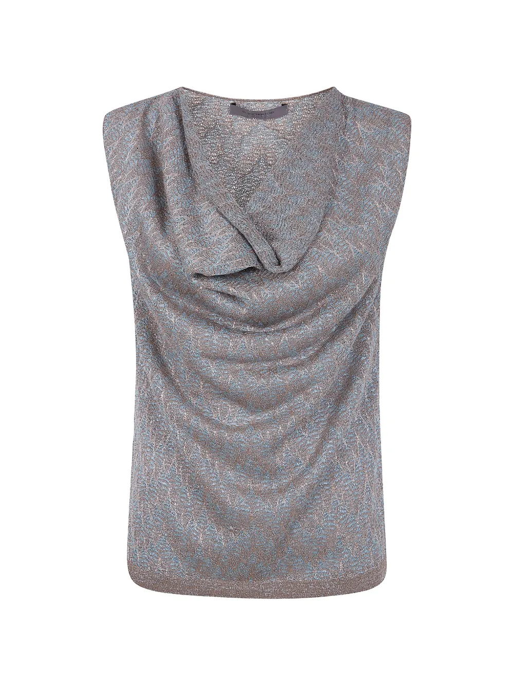 D.Exterior zigzag-pattern top - Marrone