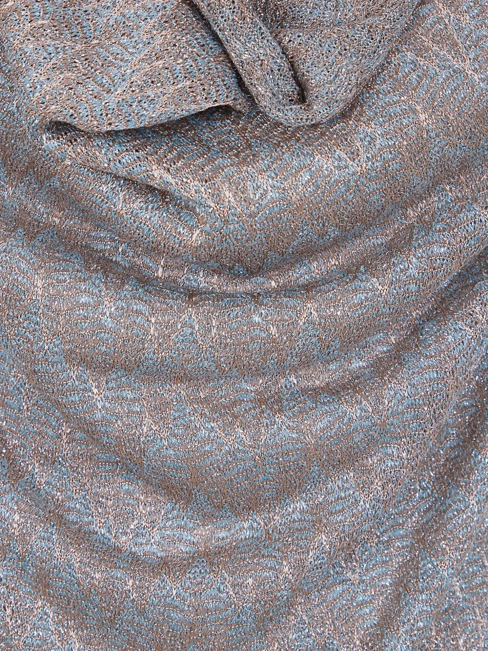  D.exterior Zigzag-pattern Top - Brown 