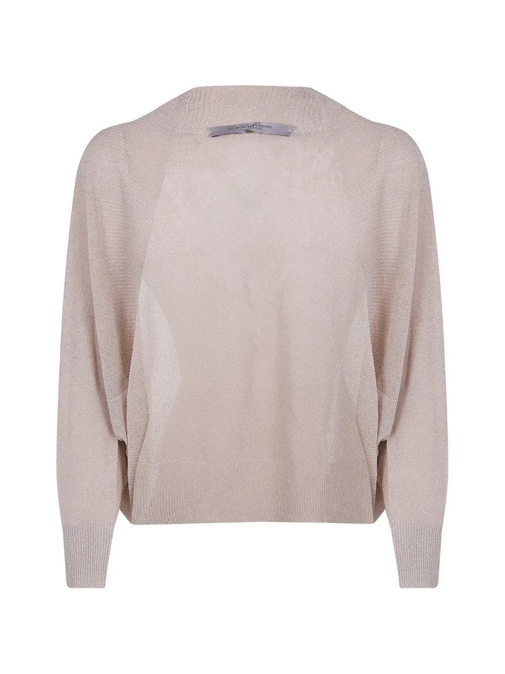 D.Exterior lurex-embellishment cardigan - Toni neutri