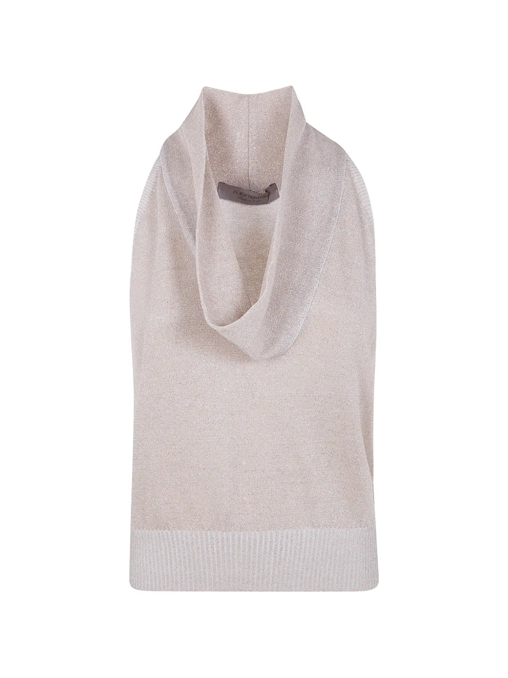 D.Exterior cowl-neck top - Toni neutri