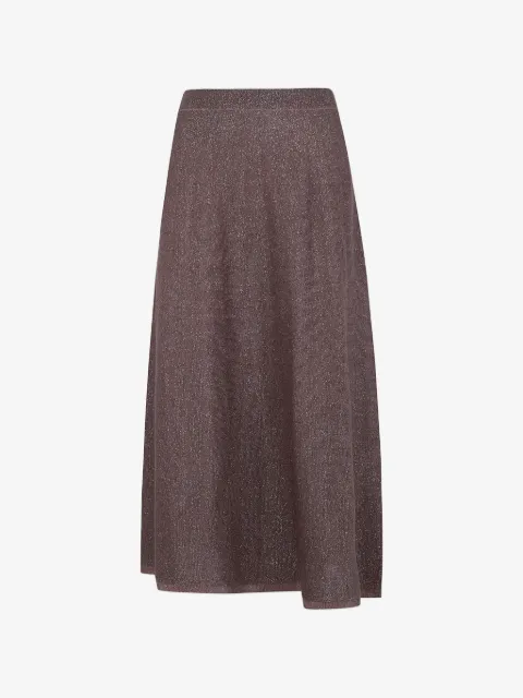 D.Exterior A-line maxi skirt