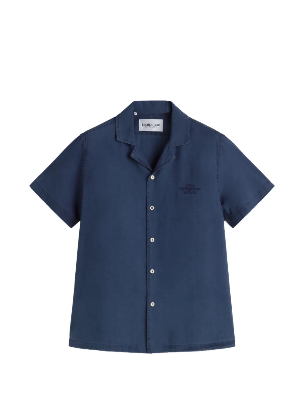 LES HÉRITIERS x Mas Sorrer short-sleeve shirt - Blu