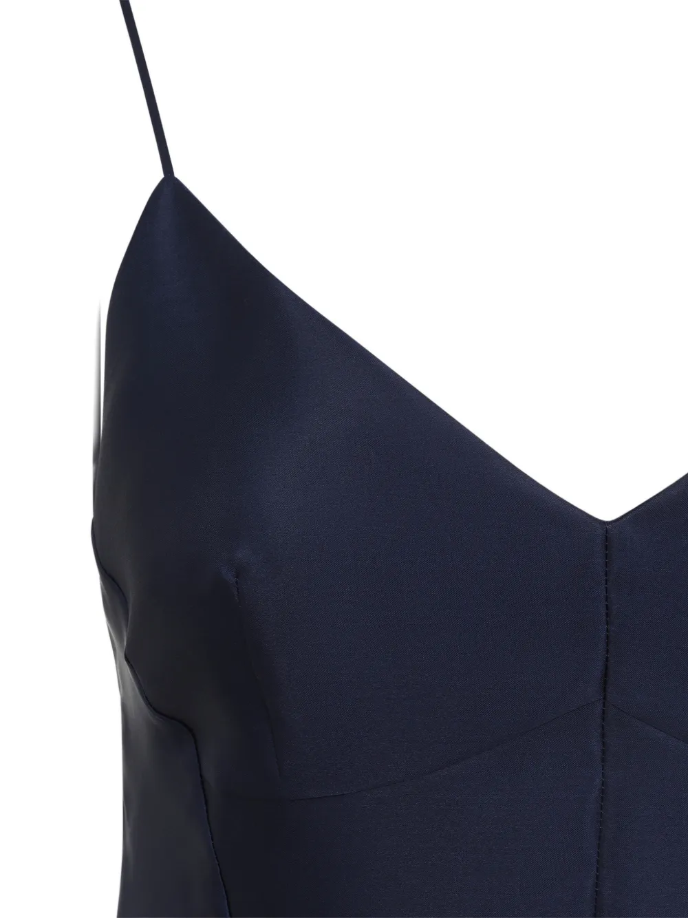 Alberta Ferretti Midi-jurk met V-hals Blauw