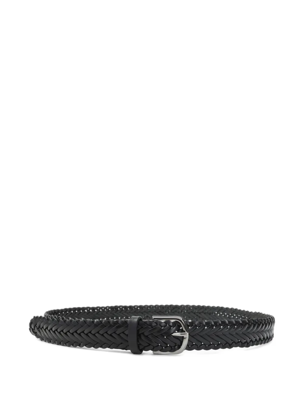Giorgio Armani braided leather belt - Nero