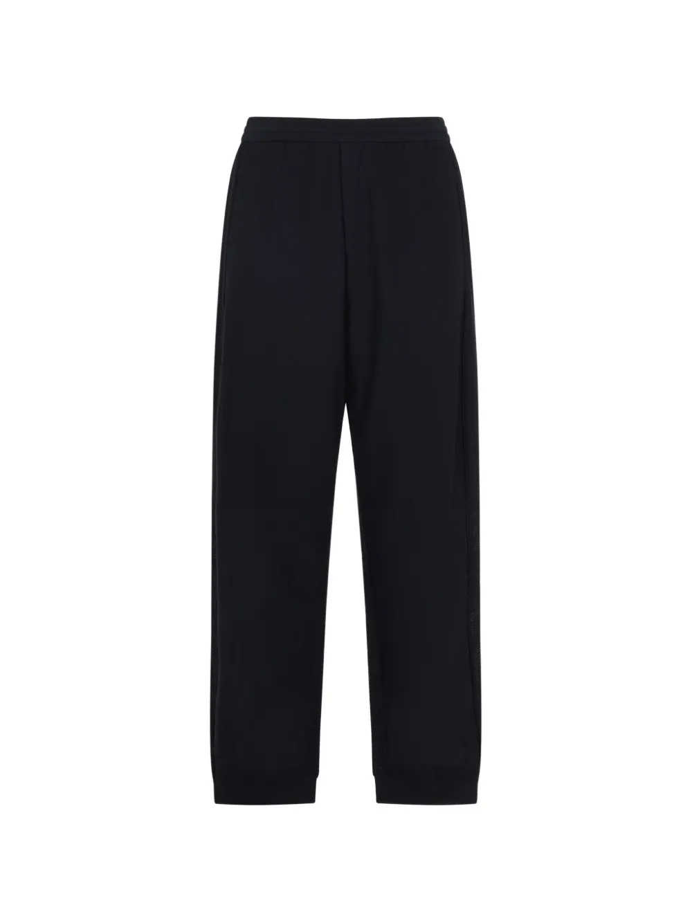 Giorgio Armani textured logo trousers - Nero