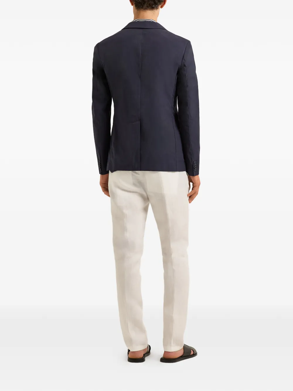  Orlebar Brown Mathis Button-up Blazer - Blue 