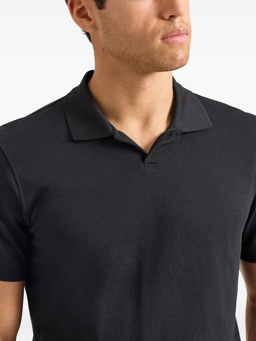 Orlebar Brown Bruno piqué poloshirt Zwart