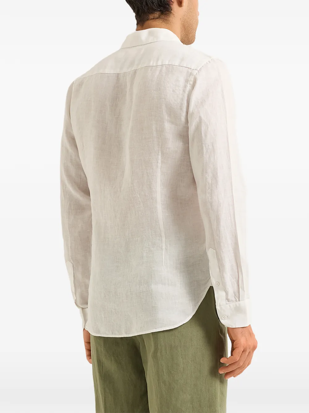 Orlebar Brown Norwich Italian linnen shorts Groen