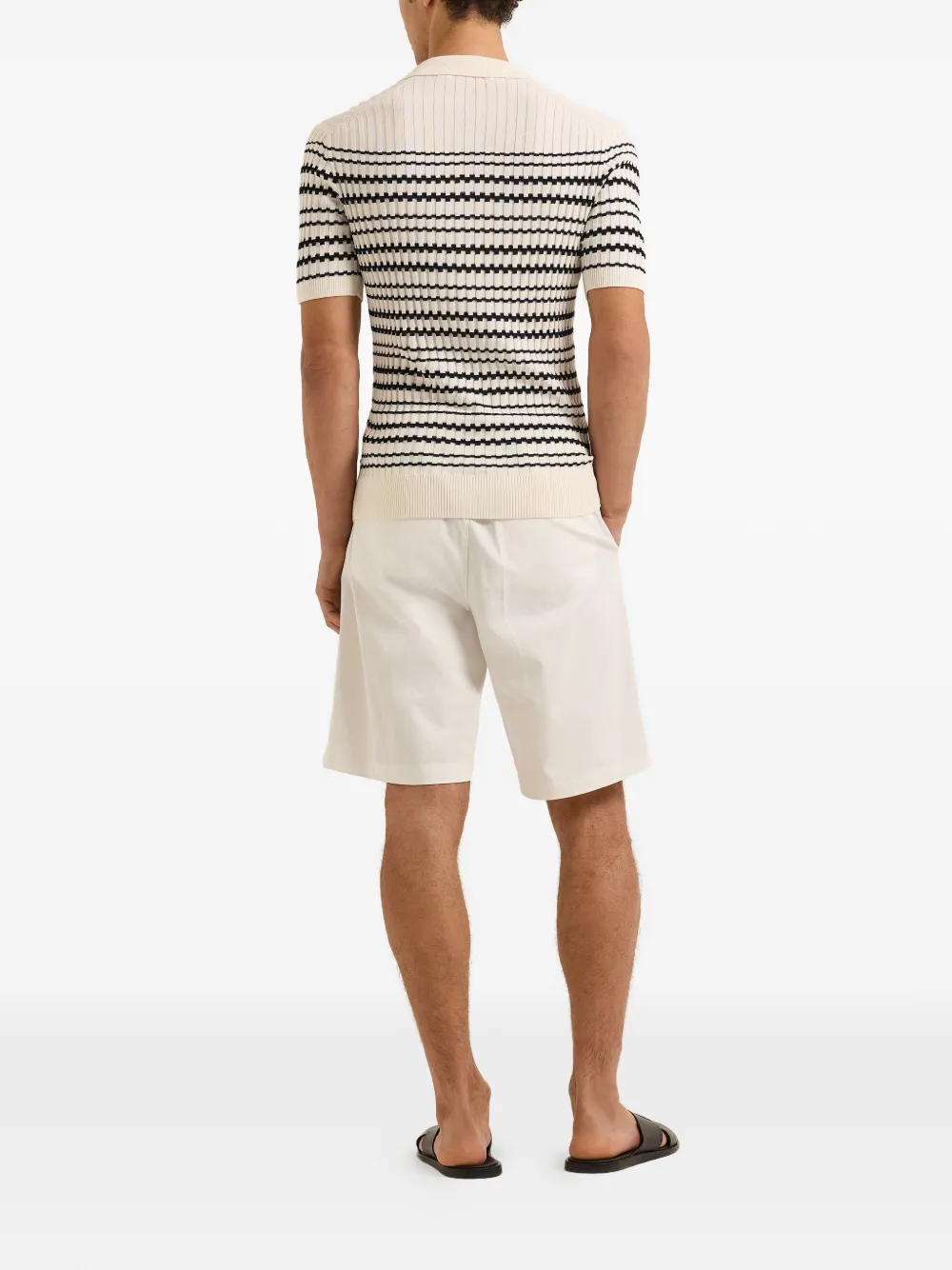 Orlebar Brown Canet gestreept T-shirt Wit