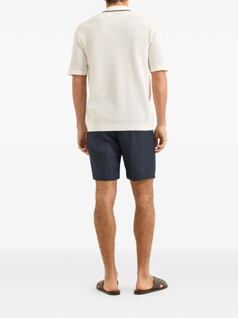 Orlebar Brown Cornell linnen shorts Blauw