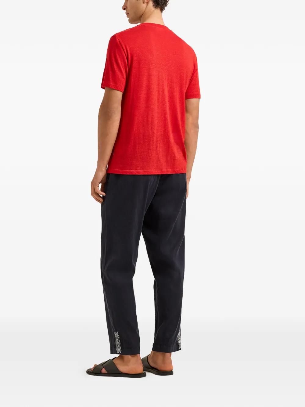 Orlebar Brown T-shirt met ronde hals Rood