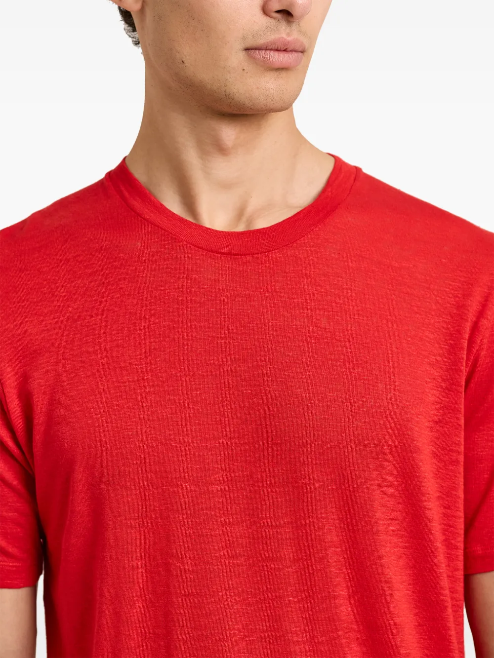 Orlebar Brown T-shirt met ronde hals Rood
