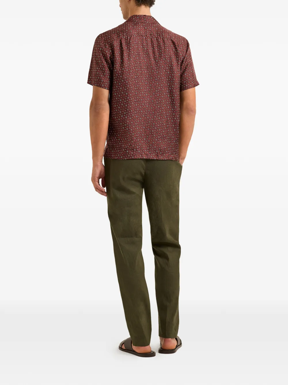 Orlebar Brown Overhemd met bloemenprint Rood