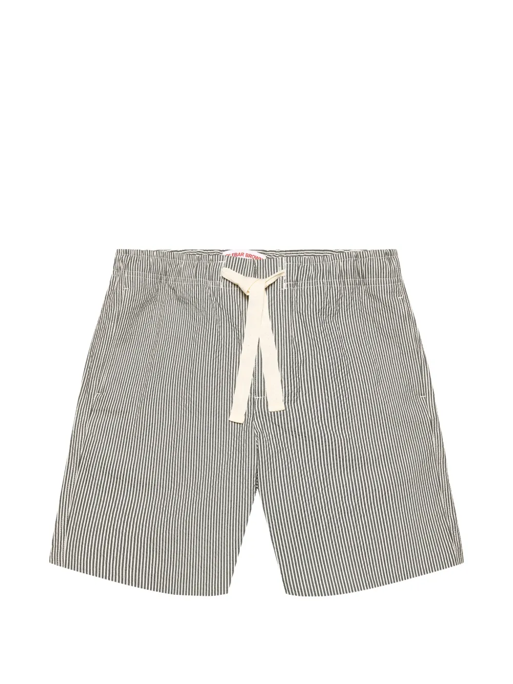 Orlebar Brown Alex striped seersucker shorts - Grau