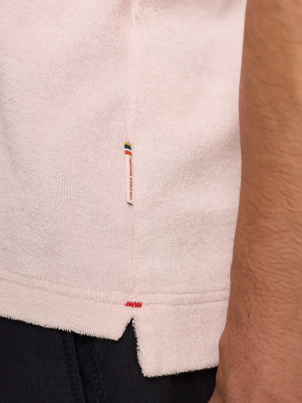 Orlebar Brown Terry T-shirt met zak Roze