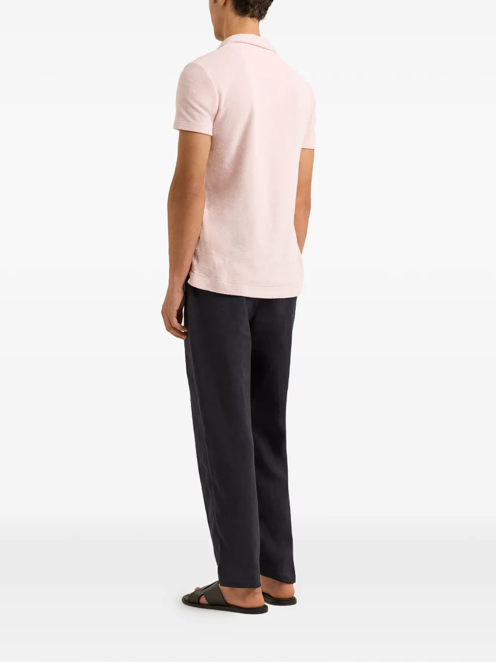 Orlebar Brown Terry T-shirt met zak Roze