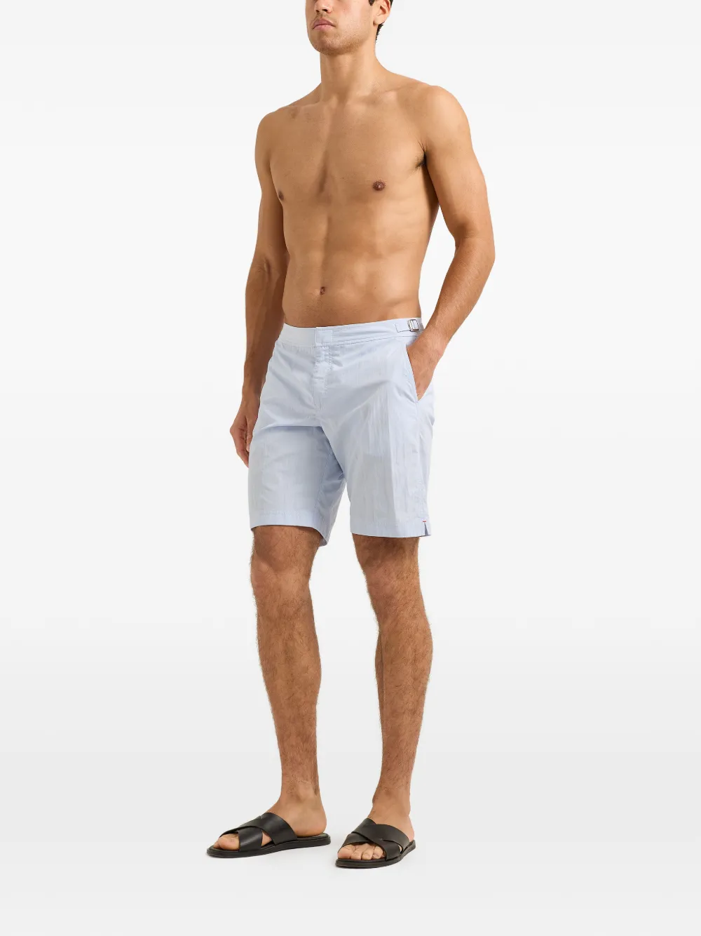 Orlebar Brown Dane zwembroek met gesp Blauw