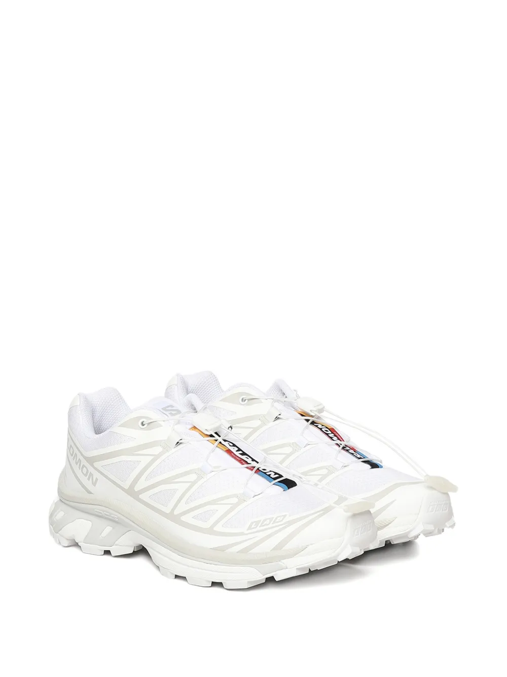 Salomon XT-6 logo-print sneakers Wit