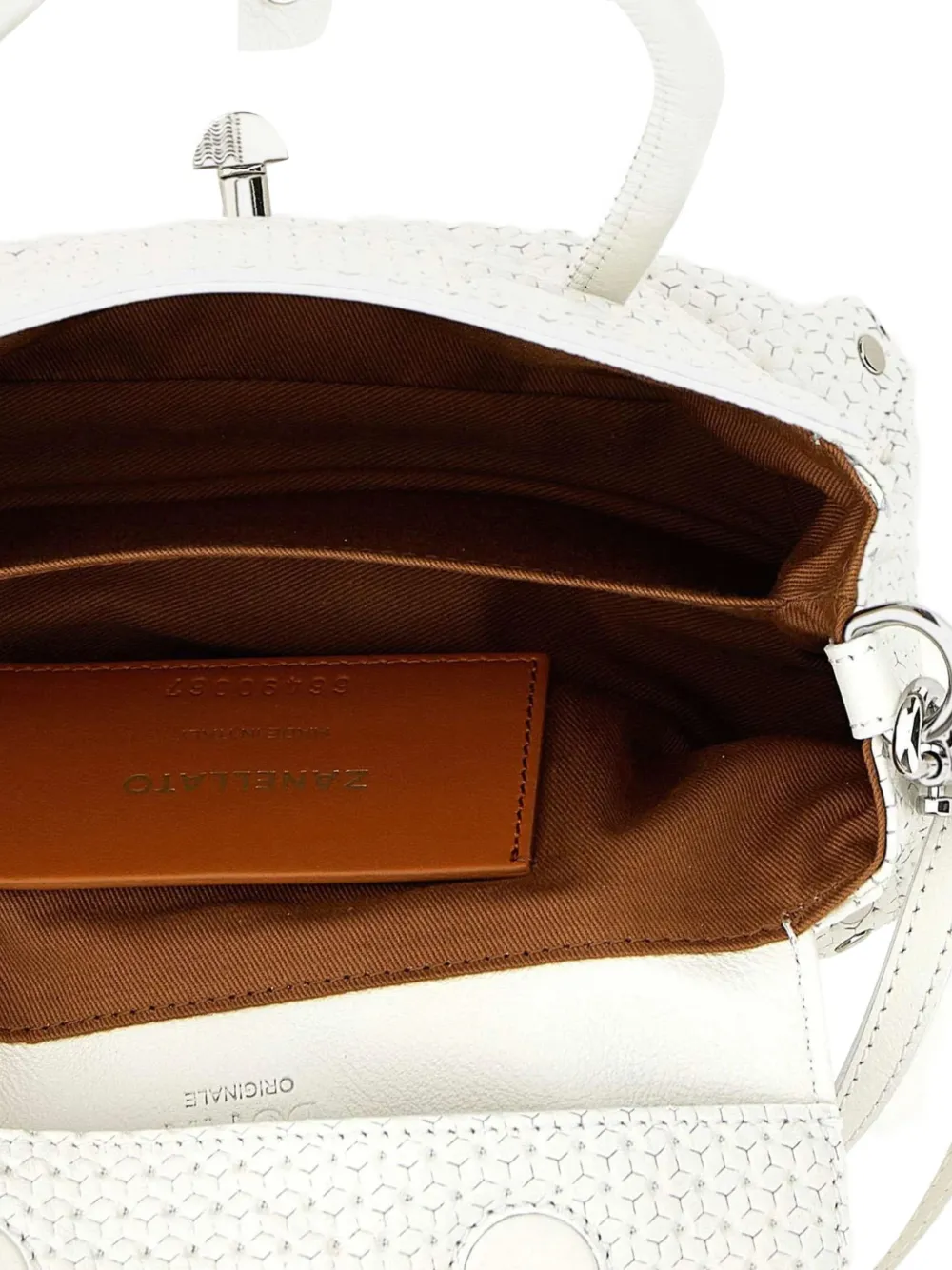 Zanellato Leren shopper Wit