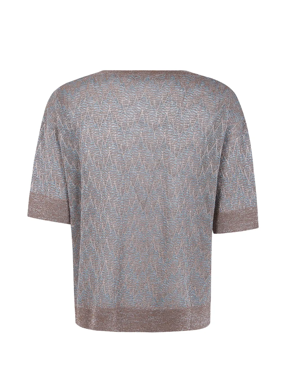  D.exterior Zigzag-pattern T-shirt - Brown 