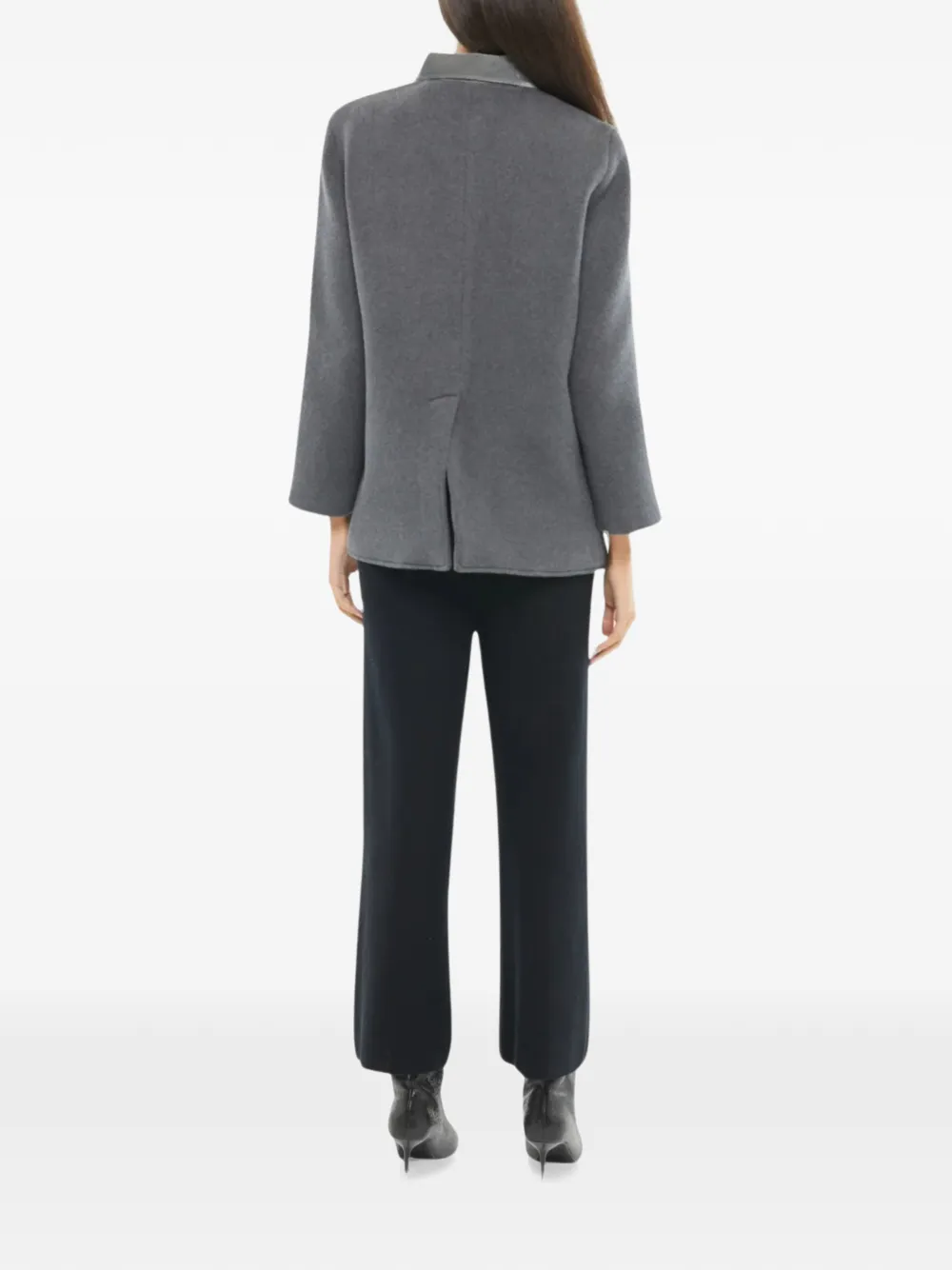 Izaak Azanei High waist broek Zwart
