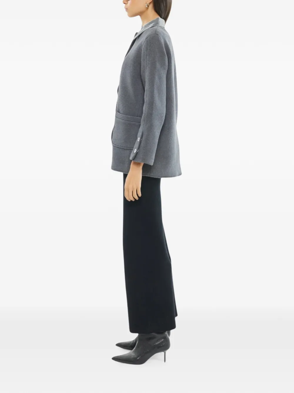 Izaak Azanei High waist broek Zwart
