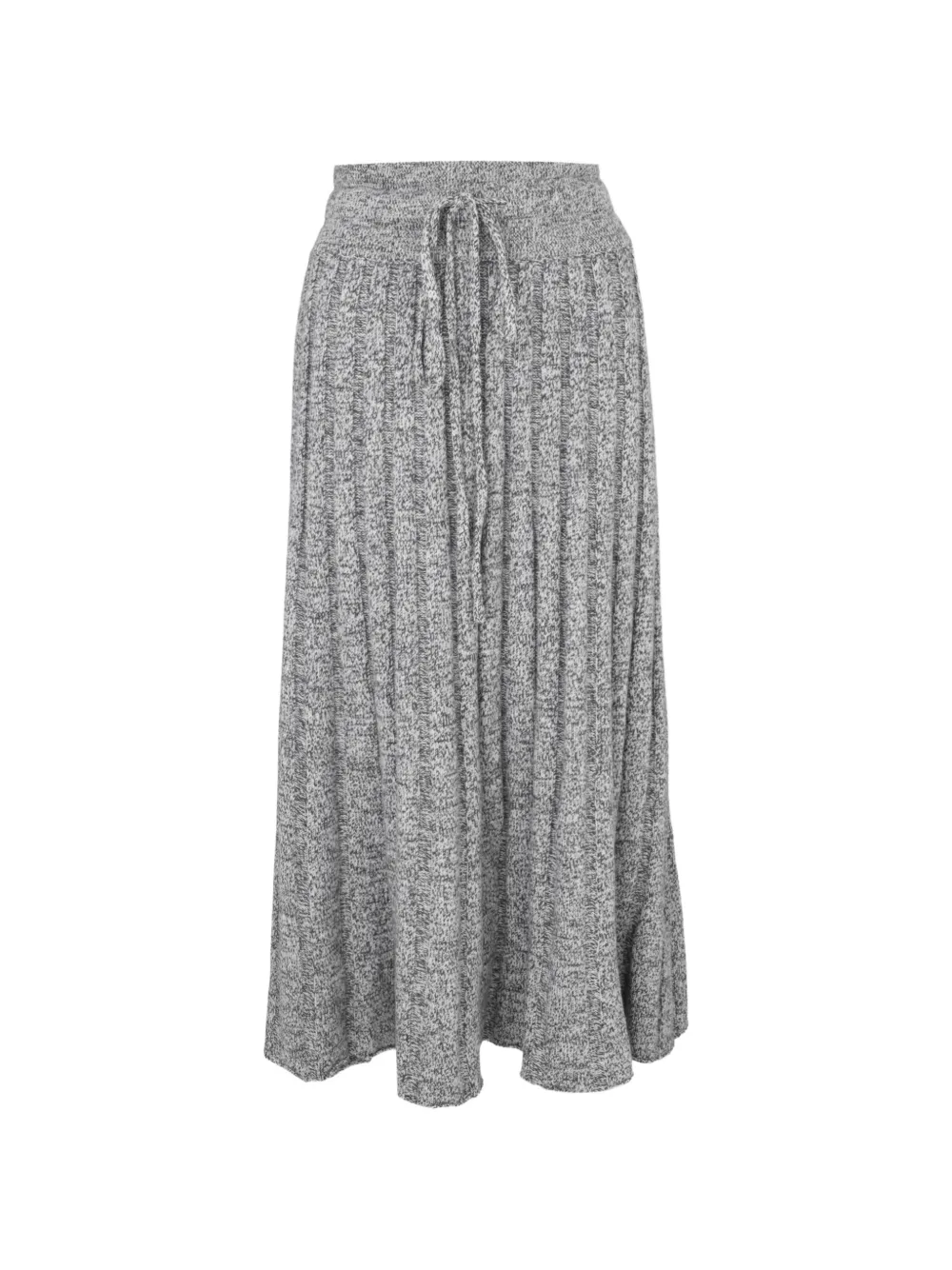 Izaak Azanei midi pleated drawstring skirt - Grau